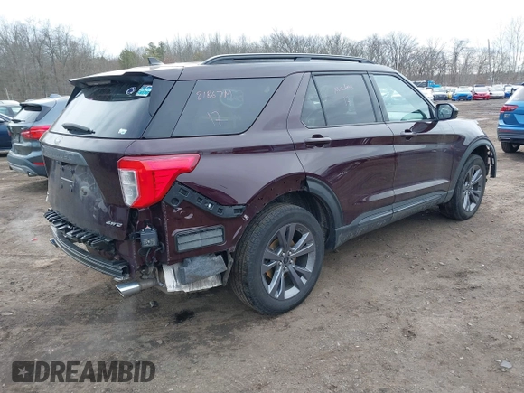 2023 Ford Explorer XLT with VIN 1FMSK8DH7PGB42506, listed as a IAAI auction lot 41610279 with 30,803 mi miles and . Bid and sale history available at carsss.com. Image 4.