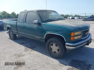 1998 GMC Sierra 1500 z VIN 1GTEK19R5WR502840, wystawiony jako IAAI lot #42421421 z przebiegiem 186 206 mil mil oraz . Historia ofert i sprzedaży dostępna na DreamBid. Obrazek 1.