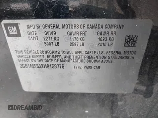 2017 Cadillac XTS Luxury z VIN 2G61M5S32H9158776, wystawiony jako IAAI lot #42528442 z przebiegiem 90 680 mil mil oraz . Historia ofert i sprzedaży dostępna na DreamBid. Obrazek 9.