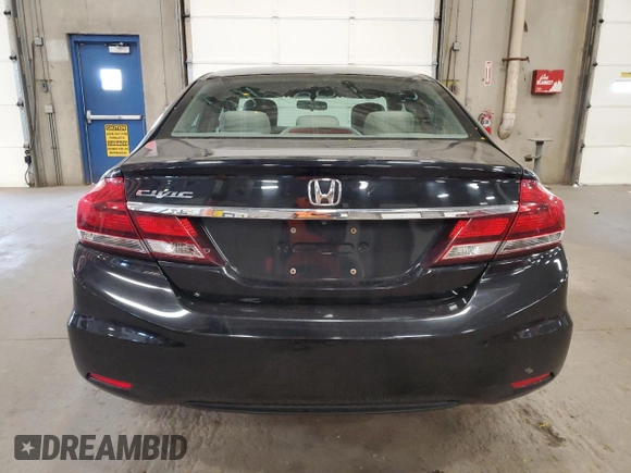 2013 Honda Civic LX z VIN 2HGFB2F52DH301214, wystawiony jako Copart lot #59226855 z przebiegiem 182 989 mil mil oraz Czysty tytuł • Clean title. Historia ofert i sprzedaży dostępna na DreamBid. Obrazek 6.