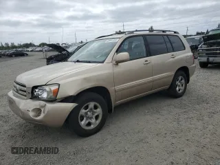 2005 Toyota Highlander with VIN JTEGD21A850119844, listed as a Copart auction lot 60091355 with 186,209 mi miles and Salvage title. Bid and sale history available at DreamBid. Image 1.