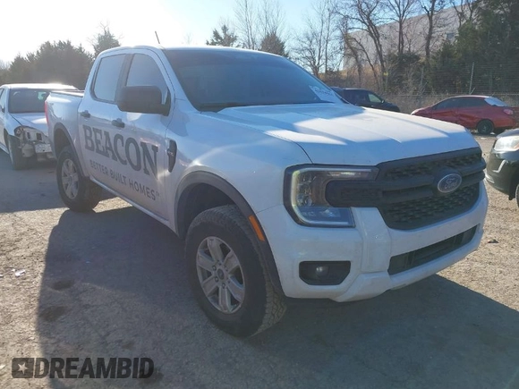 2024 Ford Ranger XL with VIN 1FTER4BH7RLE27371, listed as a IAAI auction lot 41674611 with 17,766 mi miles. Bid and sale history available at carsss.com. Image 1.