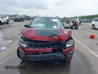 2021 Jeep Compass Trailhawk with VIN 3C4NJDDB6MT502932, listed as a IAAI auction lot 42209945 with 63,119 mi miles and . Bid and sale history available at DreamBid. Image 12.