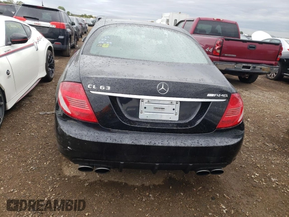 2008 Mercedes-Benz CL-Class V8 AMG with VIN WDDEJ77X98A007698, listed as a Copart auction lot 73547884 with 105,791 mi miles and Salvage Title. Bid and sale history available at carsss.com. Image 6.
