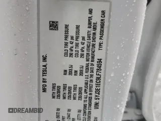2020 Tesla Model 3 Performance z VIN 5YJ3E1EC9LF784594, wystawiony jako Copart lot #56179955 z przebiegiem 97 419 mil mil oraz Szkoda całkowita • Salvage title. Historia ofert i sprzedaży dostępna na DreamBid. Obrazek 12.