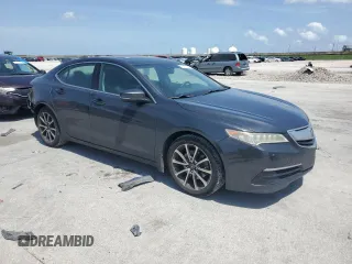 2016 Acura TLX Technology with VIN 19UUB2F58GA003079, listed as a Copart auction lot 55555105 with 148,295 mi miles and Salvage title. Bid and sale history available at DreamBid. Image 4.