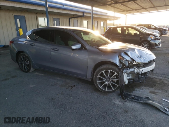 2015 Acura TLX Technology with VIN 19UUB3F59FA009123, listed as a Copart auction lot 58954645 with 61,609 mi miles and Salvage title. Bid and sale history available at DreamBid. Image 4.