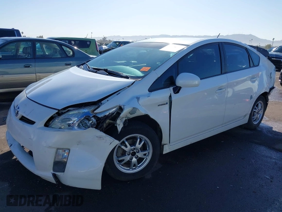 2010 Toyota Prius II with VIN JTDKN3DU3A5222724, listed as a IAAI auction lot 41505537 with 181,808 mi miles. Bid and sale history available at carsss.com. Image 18.