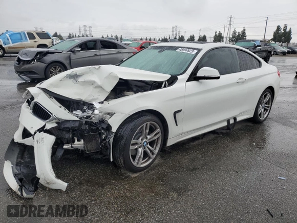 2014 BMW 4 Series 428i with VIN WBA3N7C58EK220087, listed as a Copart auction lot 45094625 with Not Provided miles and Salvage Title. Bid and sale history available at DreamBid. Image 1.