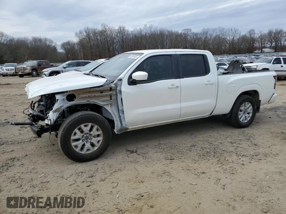 2023 Nissan Frontier SV with VIN 1N6ED1FJ9PN653677, listed as a Copart auction lot 43245835 with 20,594 mi miles and Salvage title. Bid and sale history available at DreamBid. Image 1.