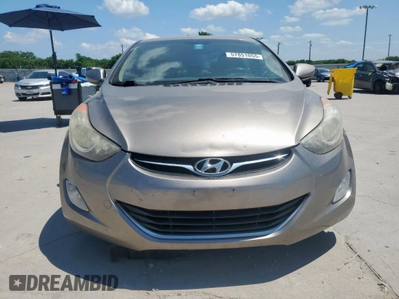 2013 Hyundai Elantra Limited z VIN 5NPDH4AE5DH299859, wystawiony jako Copart lot #57851055 z przebiegiem 179 928 mil mil oraz Szkoda całkowita • Salvage title. Historia ofert i sprzedaży dostępna na DreamBid. Obrazek 5.