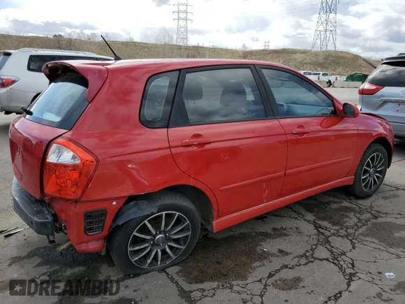 2005 Kia Spectra with VIN KNAFE161455072263, listed as a Copart auction lot 50353204 with 179,957 mi miles and Salvage Title. Bid and sale history available at DreamBid. Image 3.