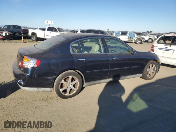 2003 Infiniti G35 w/Leather z VIN JNKCV51E23M015424, wystawiony jako Copart lot #87714105 z przebiegiem 174 773 mil mil oraz Szkoda całkowita • Salvage title. Historia ofert i sprzedaży dostępna na DreamBid. Obrazek 3.