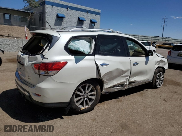 2015 Nissan Pathfinder SL z VIN 5N1AR2MM2FC700978, wystawiony jako Copart lot #56072585 z przebiegiem 132 675 mil mil oraz Szkoda całkowita • Salvage title. Historia ofert i sprzedaży dostępna na DreamBid. Obrazek 3.