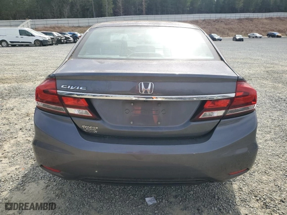 2015 Honda Civic Sedan LX with VIN 2HGFB2F53FH542573, listed as a Copart auction lot 44919835 with 106,842 mi miles and Salvage Title. Bid and sale history available at carsss.com. Image 6.