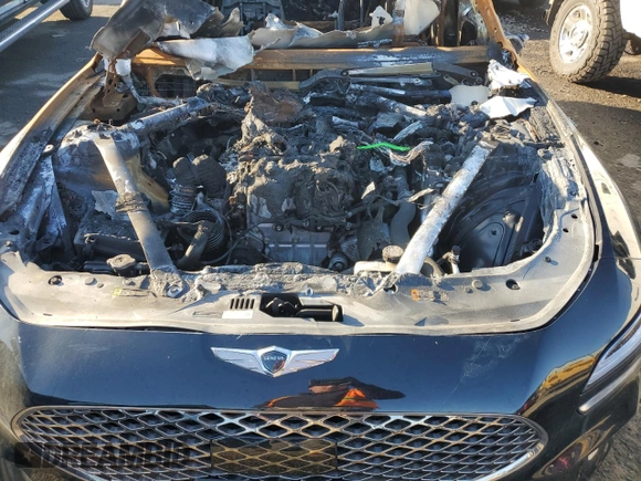 2023 Genesis G70 2.0T with VIN KMTG34TA1PU122548, listed as a Copart auction lot 81605733 with Not Provided miles and Non Repairable. Bid and sale history available at DreamBid. Image 11.