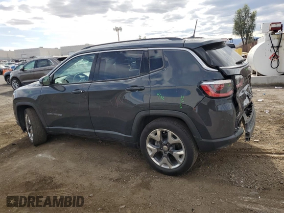 2018 Jeep Compass Limited z VIN 3C4NJCCB0JT367938, wystawiony jako Copart lot #54903035 z przebiegiem 50 310 mil mil oraz Szkoda całkowita • Salvage title. Historia ofert i sprzedaży dostępna na DreamBid. Obrazek 2.