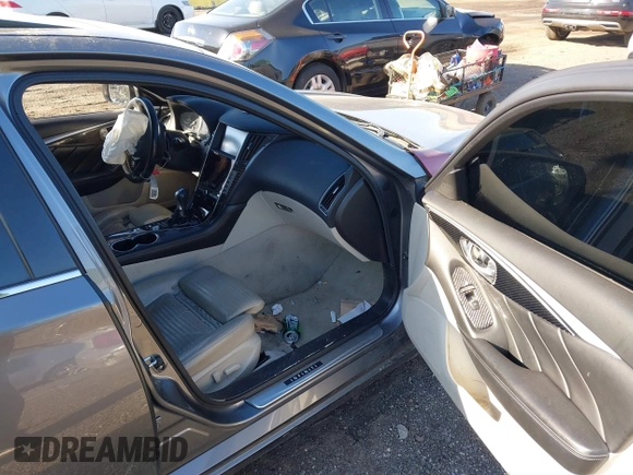 2014 Infiniti Q50 Sport with VIN JN1BV7AR9EM693864, listed as a IAAI auction lot 42050681 with 115,967 mi miles and . Bid and sale history available at carsss.com. Image 5.