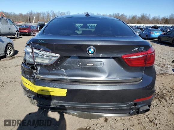 2016 BMW X6 xDrive50i with VIN 5UXKU6C59G0S82414, listed as a Copart auction lot 46219425 with 77,359 mi miles and Salvage Title. Bid and sale history available at carsss.com. Image 6.