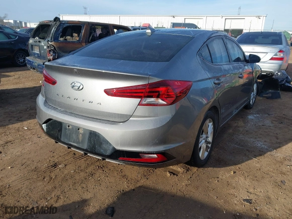 2019 Hyundai Elantra SEL with VIN 5NPD84LF5KH484447, listed as a IAAI auction lot 41465875 with 93,601 mi miles. Bid and sale history available at carsss.com. Image 4.