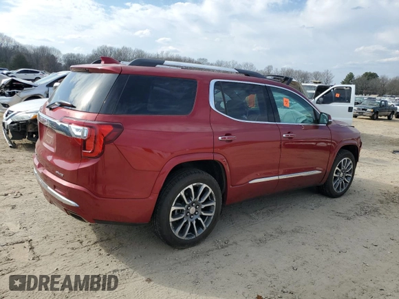 2021 GMC Acadia Denali with VIN 1GKKNXLS6MZ114056, listed as a Copart auction lot 49339025 with Not provided miles and Salvage title. Bid and sale history available at DreamBid. Image 3.