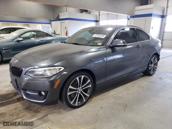 2016 BMW 2 Series 228i with VIN WBA1F9C56GV545225, listed as a Copart auction lot 72135124 with 111,410 mi miles and Salvage Title. Bid and sale history available at carsss.com. Image 1.