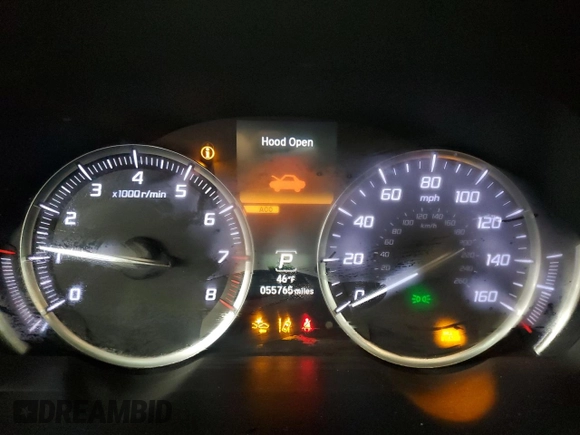 2020 Acura TLX w/Technology Pkg with VIN 19UUB3F43LA004051, listed as a Copart auction lot 47397835 with 55,765 mi miles and Salvage Title. Bid and sale history available at carsss.com. Image 9.