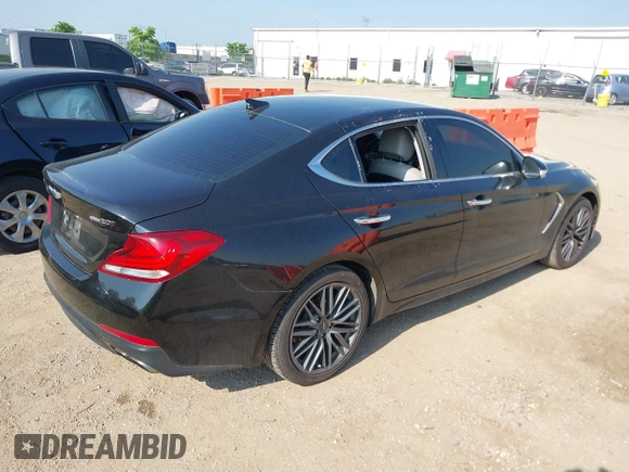 2019 Genesis G70 Advanced with VIN KMTG34LA7KU020325, listed as a IAAI auction lot 42257264 with 80,065 mi miles and . Bid and sale history available at DreamBid. Image 4.