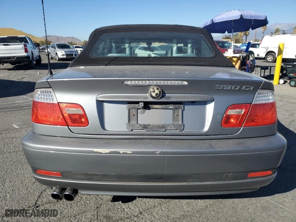 2004 BMW 3 Series 330Ci with VIN WBABW53444PL42063, listed as a Copart auction lot 81629964 with 81,576 mi miles and Salvage Title. Bid and sale history available at carsss.com. Image 6.