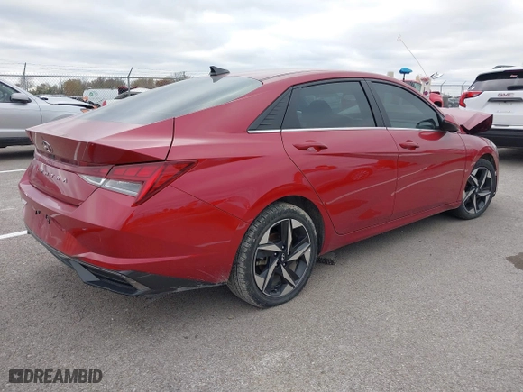 2021 Hyundai Elantra SEL with VIN KMHLN4AG2MU179394, listed as a IAAI auction lot 40919517 with 110,330 mi miles. Bid and sale history available at carsss.com. Image 4.