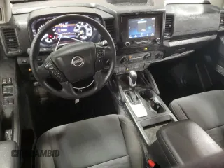 2022 Nissan Frontier S with VIN 1N6ED1EK1NN629963, listed as a Copart auction lot 45776585 with 38,740 mi miles and Salvage Title. Bid and sale history available at carsss.com. Image 8.