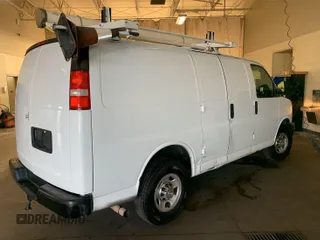 2020 Chevrolet Express Cargo Van with VIN 1GCWGAFPXL1253115, listed as a IAAI auction lot 42175676 with 93,050 mi miles. Bid and sale history available at carsss.com. Image 1.