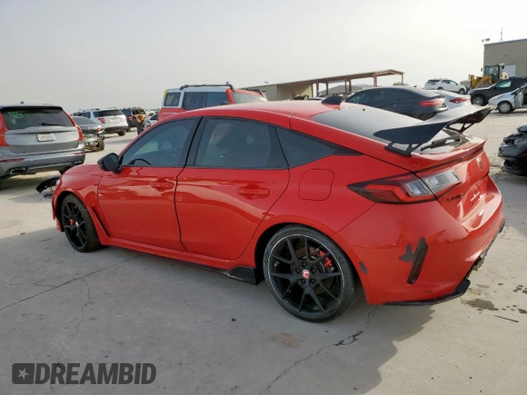 2025 Honda Civic Type R z VIN JHMFL5G40SX001231, wystawiony jako Copart lot #57126305 z przebiegiem 5731 mil mil oraz Szkody całkowita. Historia ofert i sprzedaży dostępna na DreamBid. Obrazek 2.