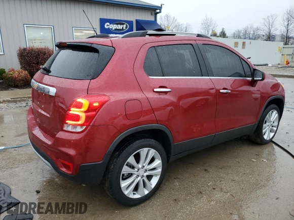 2018 Chevrolet Trax Premier with VIN 3GNCJRSB9JL151881, listed as a Copart auction lot 84056074 with 47,608 mi miles and Salvage Title. Bid and sale history available at carsss.com. Image 3.