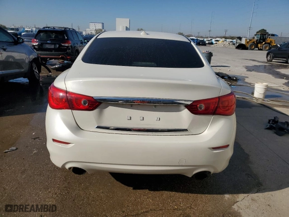 2014 Infiniti Q50 with VIN JN1BV7AP3EM691851, listed as a Copart auction lot 48488775 with 0 mi miles and Salvage Title. Bid and sale history available at carsss.com. Image 6.