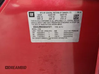 2014 GMC Terrain SLE with VIN 2GKALMEK3E6341571, listed as a Copart auction lot 51770815 with 146,508 mi miles and Salvage Title. Bid and sale history available at carsss.com. Image 13.