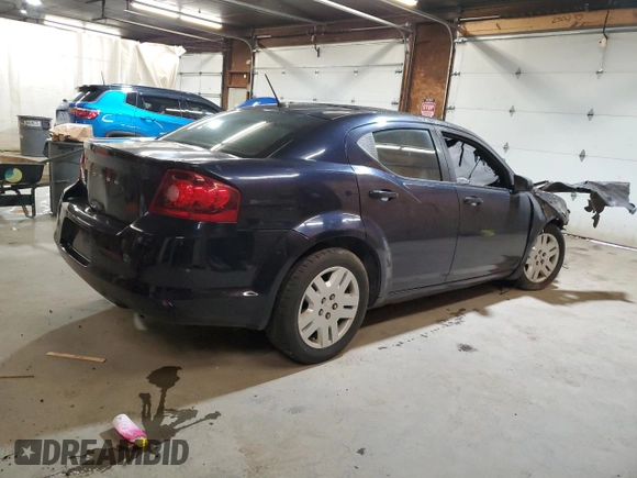 2012 Dodge Avenger SE with VIN 1C3CDZAB3CN168345, listed as a Copart auction lot 54385865 with Not Provided miles and Salvage Title. Bid and sale history available at DreamBid. Image 3.