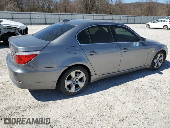 2008 BMW 5 Series 535i with VIN WBANW13518CZ84784, listed as a Copart auction lot 48636975 with 145,834 mi miles and Clean Title. Bid and sale history available at carsss.com. Image 3.