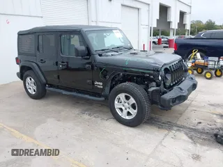 2020 Jeep Wrangler Unlimited Sport S with VIN 1C4HJXDN8LW166119, listed as a IAAI auction lot 41440804 with 36,944 mi miles. Bid and sale history available at carsss.com. Image 1.