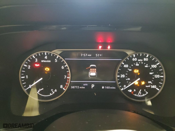 2022 Nissan Pathfinder SV with VIN 5N1DR3BC0NC246077, listed as a Copart auction lot 48741345 with 38,772 mi miles and Salvage Title. Bid and sale history available at carsss.com. Image 9.