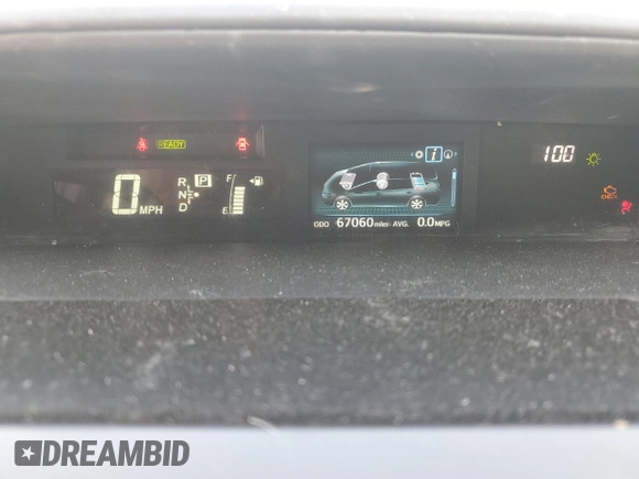 2017 Toyota Prius v Two with VIN JTDZN3EU0HJ074370, listed as a Copart auction lot 48573605 with 67,060 mi miles and Salvage Title. Bid and sale history available at carsss.com. Image 9.