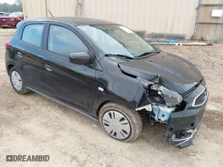 2019 Mitsubishi Mirage ES with VIN ML32A3HJ7KH013016, listed as a IAAI auction lot 40892572 with 139,009 mi miles. Bid and sale history available at carsss.com. Image 1.