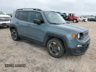 2017 Jeep Renegade Sport with VIN ZACCJAAB4HPF90242, listed as a Copart auction lot 56039145 with 84,275 mi miles and Salvage Title. Bid and sale history available at DreamBid. Image 4.