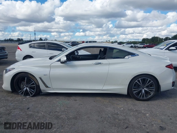 2020 Infiniti Q60 Luxe with VIN JN1EV7EK2LM340406, listed as a IAAI auction lot 41641294 with 35,239 mi miles and . Bid and sale history available at carsss.com. Image 14.