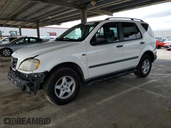 1999 Mercedes-Benz M 320/430/500 with VIN 4JGAB54E9XA130876, listed as a Copart auction lot 51714835 with 191,810 mi miles and Salvage Title. Bid and sale history available at DreamBid. Image 1.