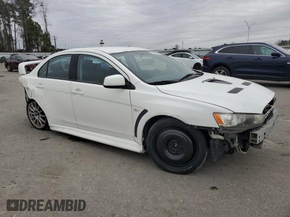 2011 Mitsubishi Lancer Evolution GSR with VIN JA32W8FV1BU029204, listed as a Copart auction lot 43207865 with 173,345 mi miles and Salvage Title. Bid and sale history available at carsss.com. Image 4.