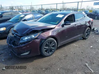 2012 Kia Optima EX with VIN 5XXGN4A71CG011319, listed as a IAAI auction lot 42001405 with 193,567 mi miles. Bid and sale history available at carsss.com. Image 18.
