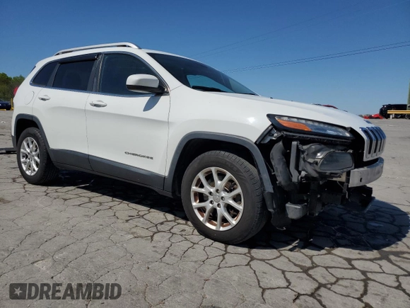 2014 Jeep Cherokee Latitude with VIN 1C4PJMCS4EW227468, listed as a Copart auction lot 52985585 with 183,023 mi miles and Salvage Title. Bid and sale history available at carsss.com. Image 4.