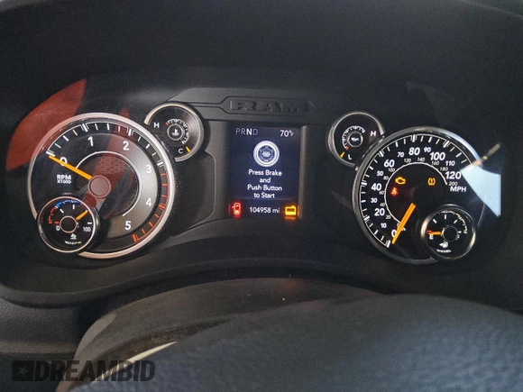 2021 Ram 2500 Tradesman with VIN 3C6UR5HL5MG608219, listed as a Copart auction lot 85655694 with 104,958 mi miles and Salvage title. Bid and sale history available at DreamBid. Image 9.
