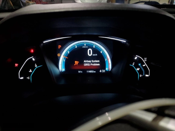 2018 Honda Civic Sedan LX with VIN 2HGFC2F55JH019500, listed as a Copart auction lot 51236715 with 114,852 mi miles and Salvage Title. Bid and sale history available at carsss.com. Image 9.